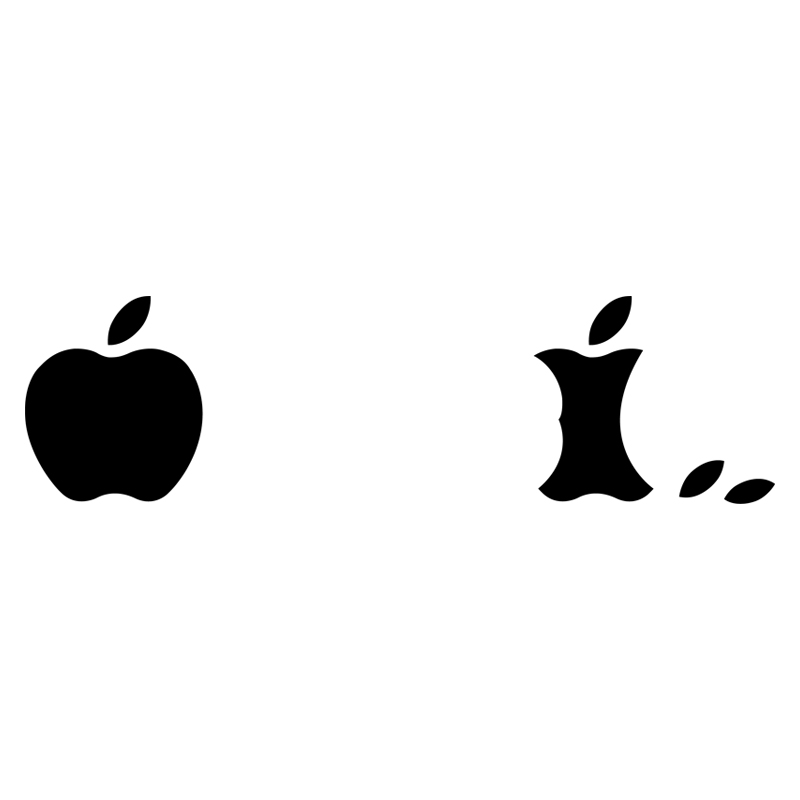 Adesivo evoluzione Mac Apple